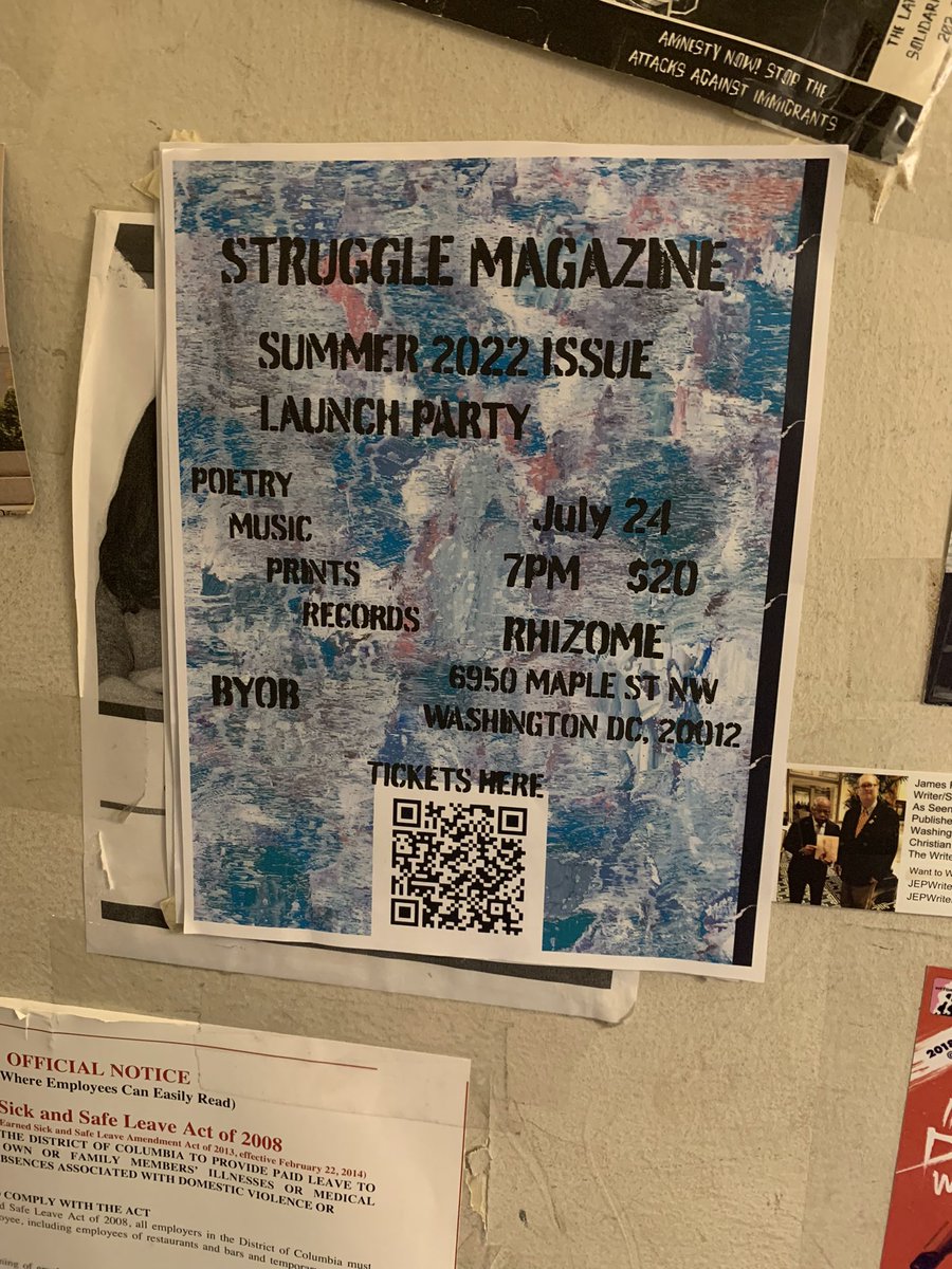 Another issue, another flyer at <a href="/chbooksdc/">Capitol Hill Books</a> 

(tickets: rhizomedc.org/new-events/202…)