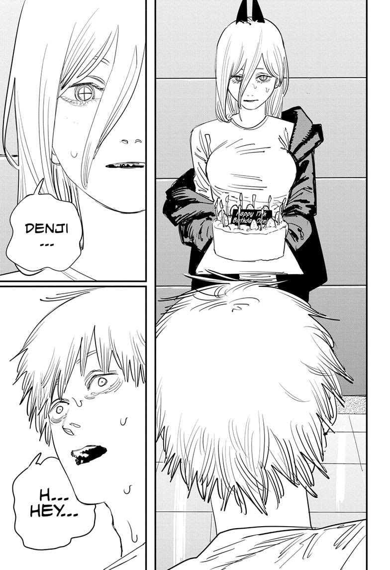 possibly unpopular opinion but I felt like maybe power had some feelings for denji by the end of part 1. idk if he would have reciprocated, and I could be wrong entirely, but there's something about her expressions in these panels that always made me think so 