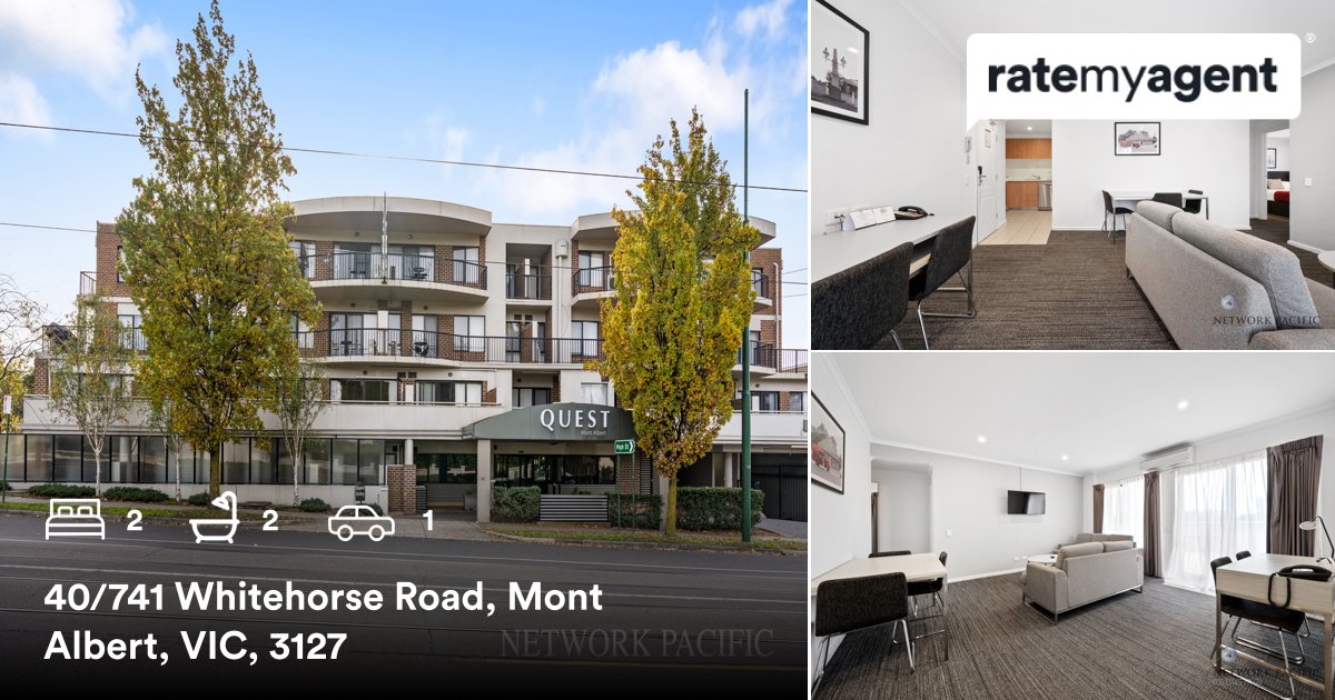 netpacific_PM's tweet photo. 2 🛌 2 🛀 1 🚘
📍 40/741 Whitehorse Road, Mont Albert, Melbourne, VIC, 3127

Our agent's latest listing on #RateMyAgent
https://t.co/7x0GAeqVHo https://t.co/EpxKezJx0J