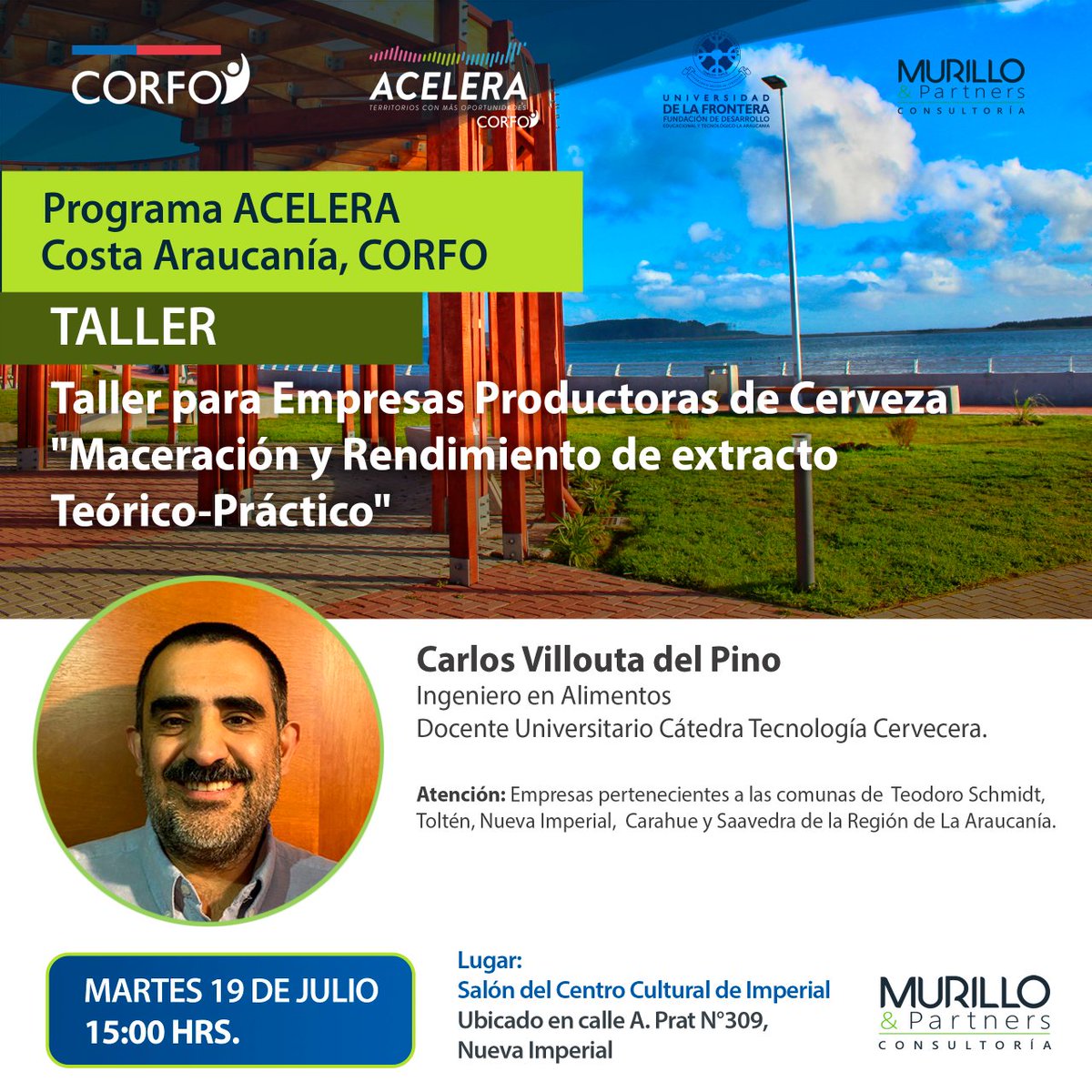 MurilloPartners's tweet photo. 🍻 Taller presencial para Empresas productoras de Cervezas: "Maceración y rendimiento de extracto Teórico-Práctico". Martes 19 de julio a las 15:00 hrs.
#murilloypartners #consultoria #crecimiento #cerveza #produccióndecerveza #tallerpresencial #araucanía #corfoarauncania https://t.co/FsxBUal7s7
