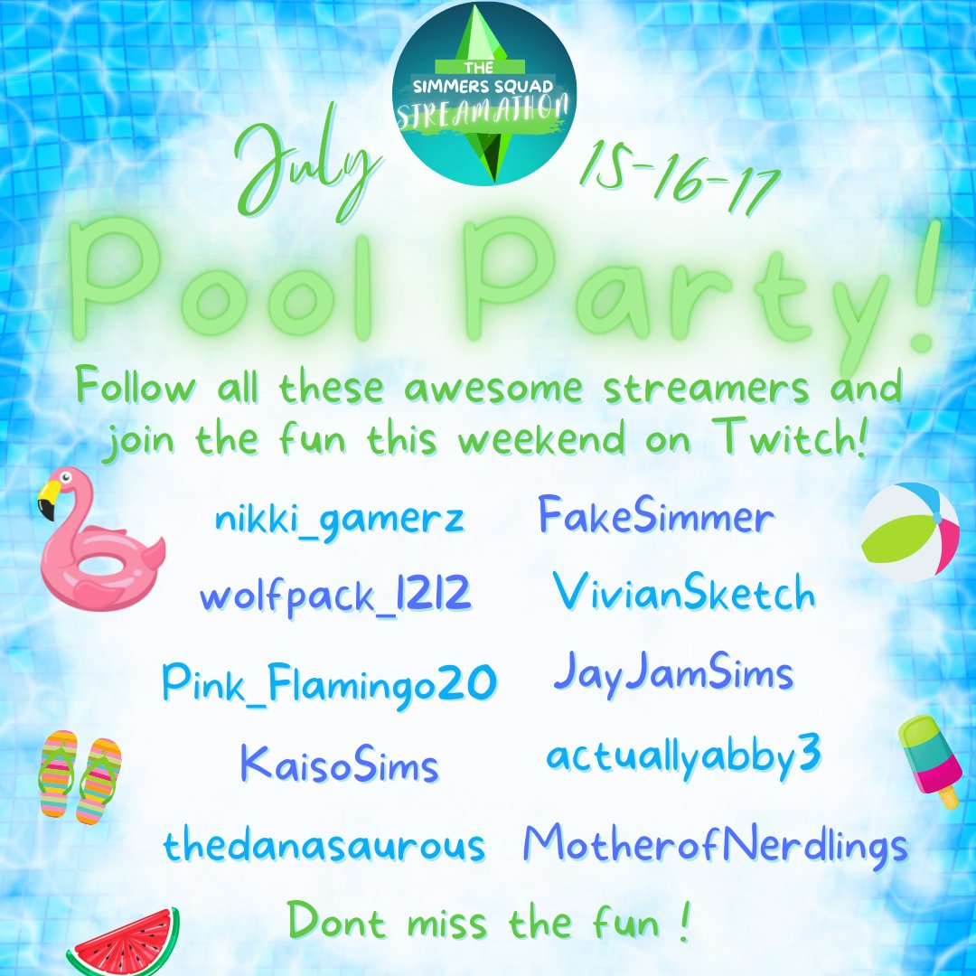 thedanasaurous's tweet photo. ๐ฆ LIVE ON TWITCH๐ฆ
It's Pool Party TIME!!! Nothing says Pool Party and Summer like......Decades Challenge?? Come join me!!
โฌ๏ธโฌ๏ธ LINK TO STREAM BELOWโฌ๏ธโฌ๏ธ https://t.co/yimtG0Z5T4