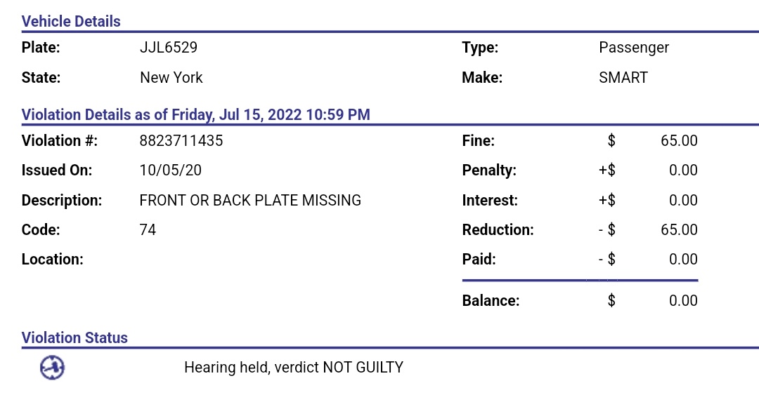 placardabuse's tweet photo. Interesting thing is that this #PlacardPerp has been ticketed on a few rare occasions for the illegal license plate cover. 

And somehow those tickets got fixed every time.

#TicketFixing
#CultureOfCorruption https://t.co/ZwFVZAQy6Y
