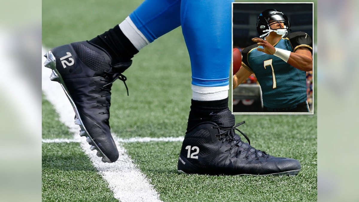 SFL_DCDragons's tweet photo. To honor the legacy of Matt Willson, D.C. Dragons quarterback Shabazz Psynergy will be wearing the No. 12 on his cleats against the Nemesis on Saturday night ... and for the rest of Season 19. #RIP #ForMatt #Forever12 #simulationfl https://t.co/5Kj2MOmqga