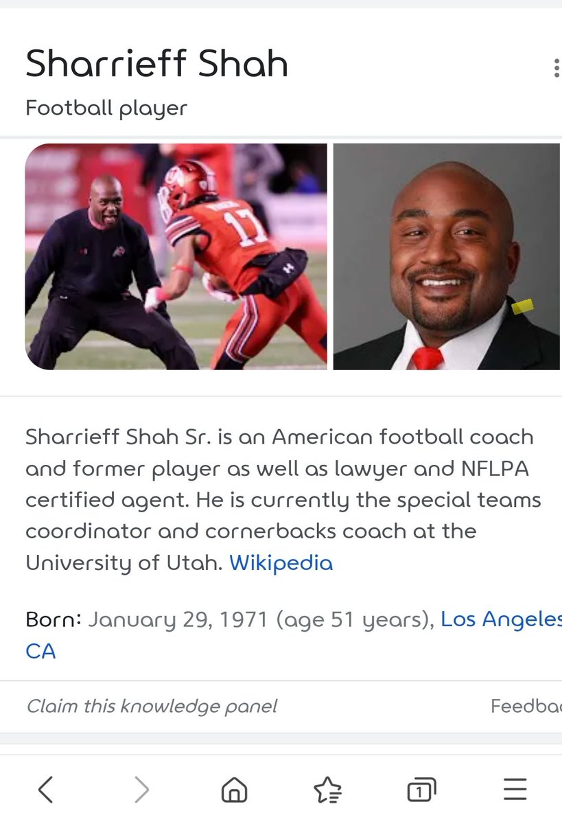 sanchezsurprise's tweet photo. @utereef33 love ya coach shah. Probably don't remember me as a manager but I am upset that Coach Mac is in your Google search images. You're the real safety coach GOAT and this is just disrespect https://t.co/VPd3S0HeJf