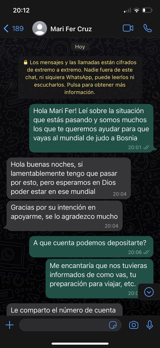 vanehupp's tweet image. Pude contactar a Mari Fer! Les dejo la conversación. Me alegra que seamos muchos que queramos ayudarla 🤩