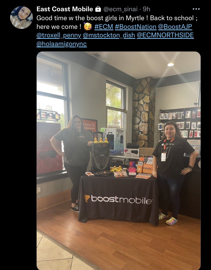Y’all make sure you check out our Myrtle Beach locations!!!! Go squaddddddd!!! <a href="/boostmobile/">Boost Mobile</a> @holaamigonync <a href="/AhmadBoost1/">Ahmadboost</a> <a href="/BoostLexi/">Lexi</a> <a href="/sbntz1/">SANDRA BENITEZ</a> <a href="/ecm_sinai/">East Coast Mobile</a> @troxell_penny <a href="/mstockton_dish/">Marcus Stockton</a> <a href="/ECMNORTHSIDE/">East Coast Mobile NS</a> @BoostAJP #boostnation #boostmobile #ECM #EASTCOASTMOBILENCSC #BOOSTSQUAD