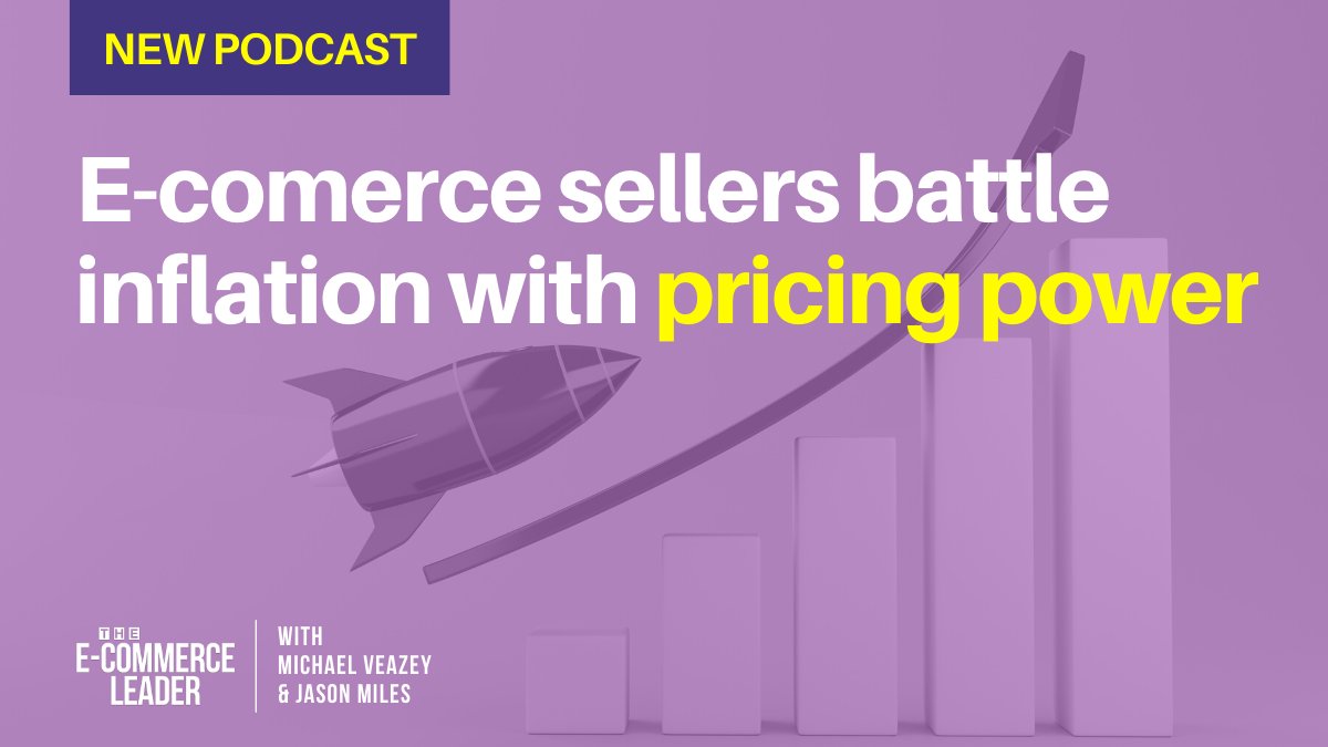 mrjasonmiles's tweet photo. How should #ecommerce sellers respond to #inflation? Join us as we discuss Pricing Power Principle #2 - in light of the incredibly high inflation we are all battling. Get all the details in this episode: https://t.co/RsPrMq5kfu https://t.co/ZMT2NF4Gmd