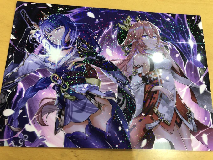 クリアファイル届いたキラキラ可愛い!印刷綺麗!安い!早い!おたくらぶさん最高!!! 