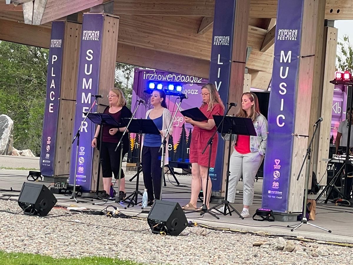 DulyNotedTO's tweet photo. What a fun night!!! Thanks so much to everyone who came out to watch us tonight at @ontarioplace with @singtoronto ! We had such a blast! https://t.co/Wwf2oSX7aY