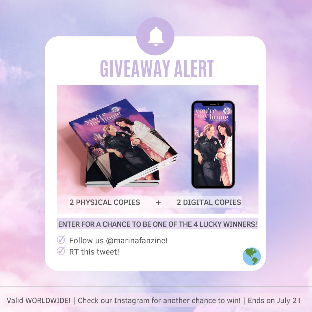 marinafanzine's tweet image. ✨WORLDWIDE GIVEAWAY✨ 

Follow us and RT this tweet for the chance to win one copy of the Marina Fanzine! 

There will be 4 winners — 2 will get a PDF copy of the zine and the other 2 will win a PHYSICAL copy!

Winners will be announced on 7/21.

Check the thread for more info!
