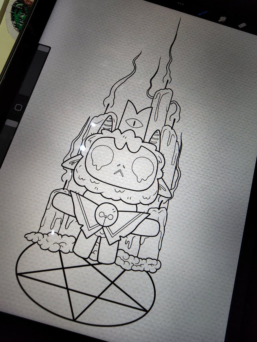 Super excited to play Cult of the Lamb! Not too much longer of a wait. So I decided to make a little art piece. Once I can play it and see more things in it I'm going to make so many art pieces of it 😁😁😁 #cotl #cultofthelamb #lambert