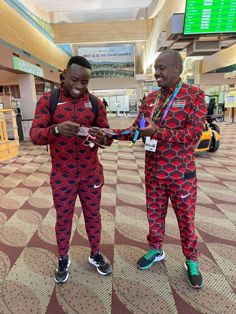 MikeOkinyi's tweet photo. He made it!!!! Will run in heat 7 of 7.... https://t.co/c3Meu0fkqL
