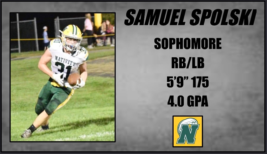 Coach Mason (@coachmason4) on Twitter photo 2022 NATIVITY GREEN WAVE TEAM CAPTAIN INTRODUCTION #3. Congratulations <a href="/SamuelSpolski/">Samuel Spolski</a>! #RINGIT 2022 NATIVITY GREEN WAVE TEAM CAPTAIN INTRODUCTION #3. Congratulations <a href="/SamuelSpolski/">Samuel Spolski</a>! #RINGIT