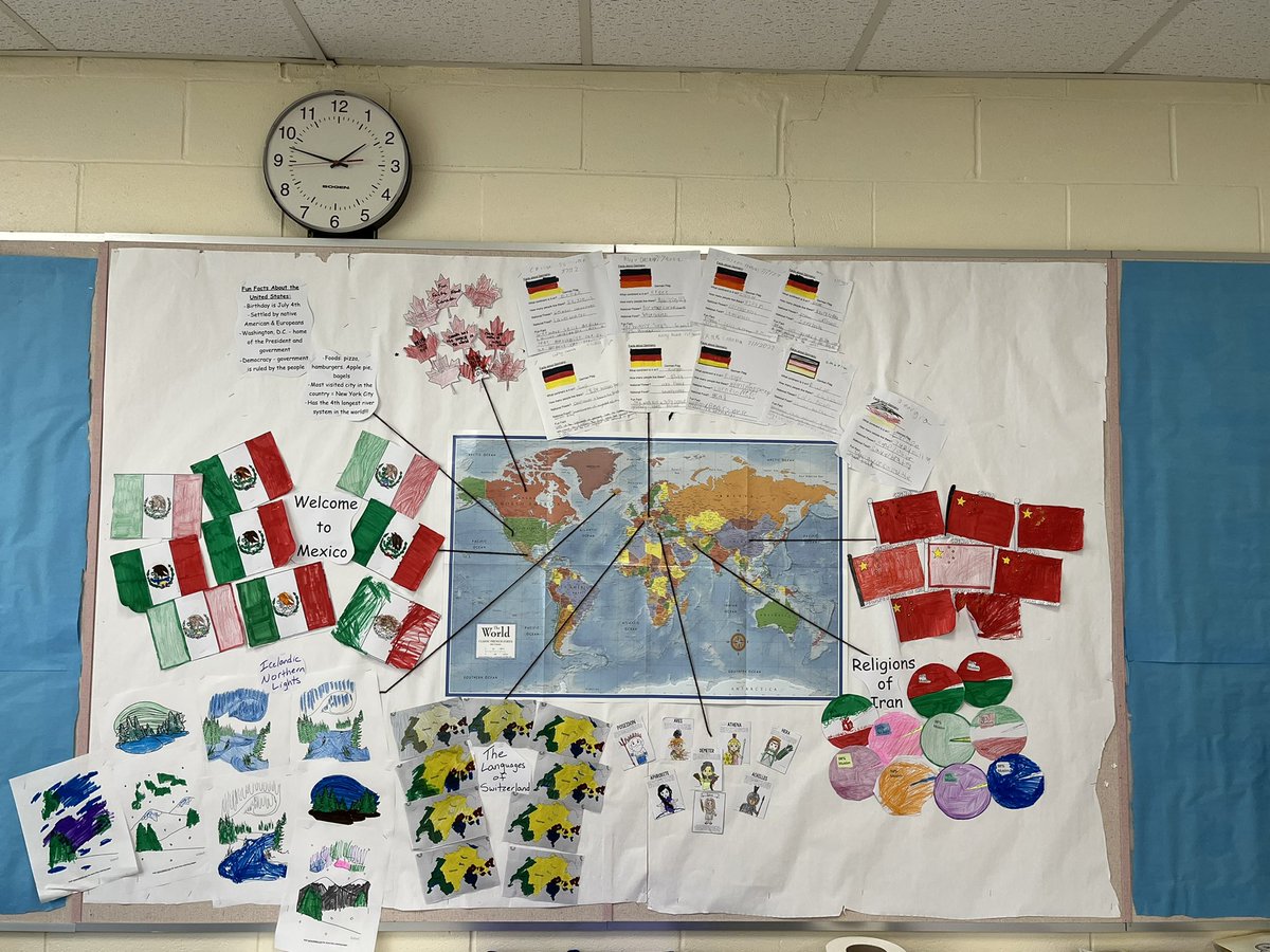 Amazing first two weeks of ESYP 2022 in the books, with an awesome group of kids! Our “30 Countries in 30 Days” map is coming along nicely.  <a href="/SmithtownCSD/">Smithtown CSD</a> #believe