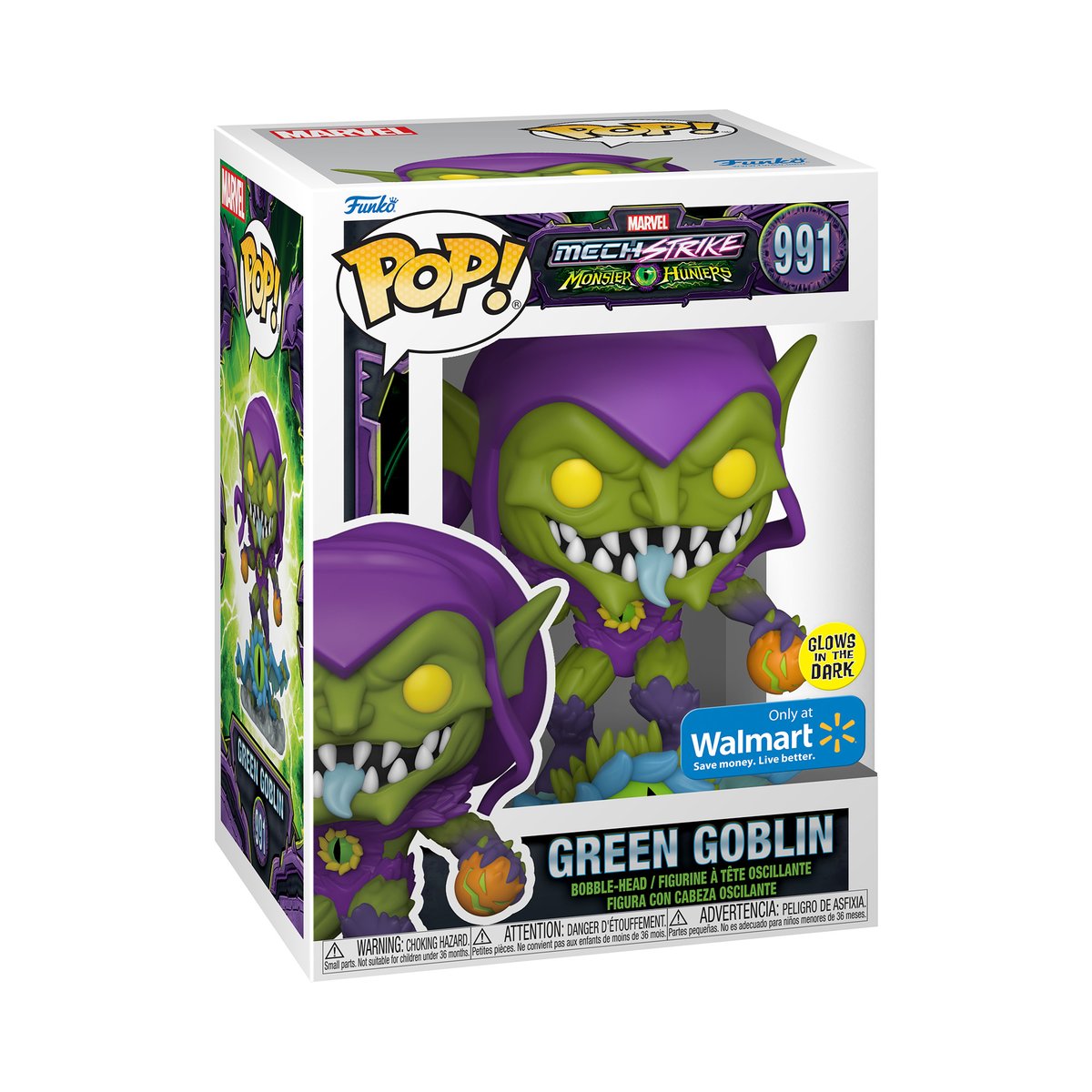 OriginalFunko's tweet photo. RT and follow @OriginalFunko for the chance to WIN the @Walmart exclusive Marvel: Monster Hunters - Green Goblin Bobblehead POP! Not feeling lucky? Order now: https://t.co/SSkVJv9YRr #Funko #FunkoPOP #Giveaway #Marvel https://t.co/WU2VtLTJZK