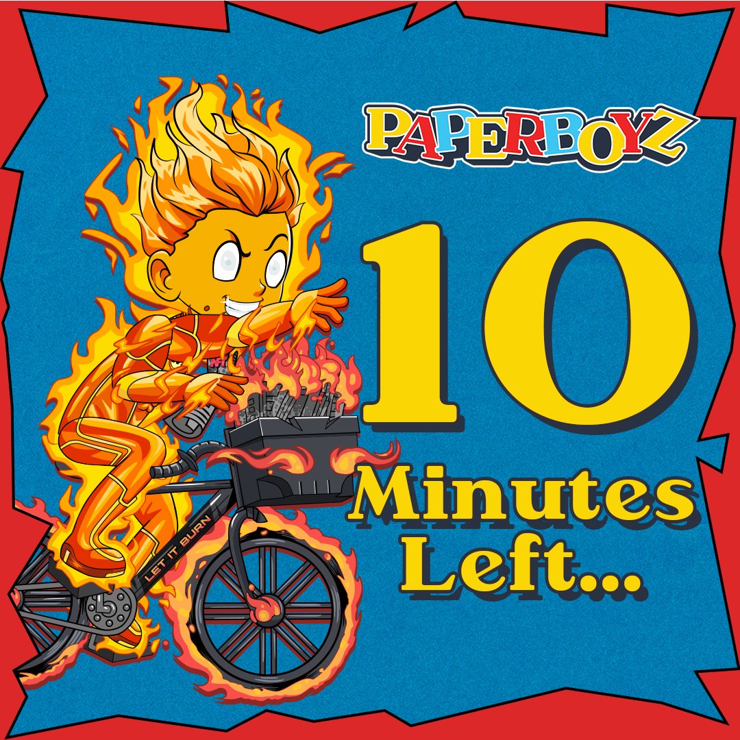 10 MINUTES

HERE IS THE MINT LINK 👇
mint.paperboyz.com

GET READY