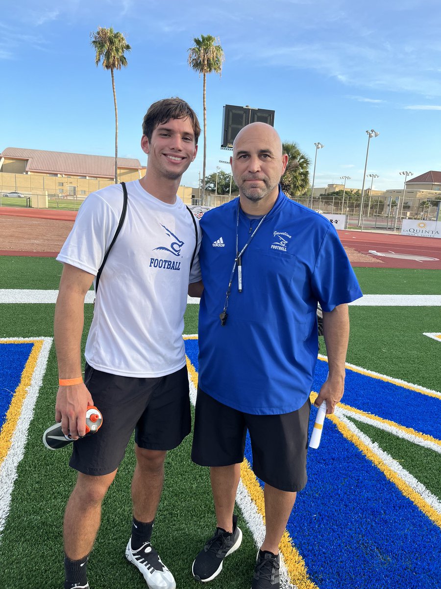 Extremely excited to receive my second offer to play football for  <a href="/JavelinaFB/">TAMUK Javelina Football</a>. Thank you <a href="/Coachsalinas12/">Michael Salinas</a> and the entire javelina staff for this opportunity.<a href="/CoachEMo_/">Eddie Moten</a> <a href="/CoachPetty_/">Jonathan Petty</a> <a href="/CoachKyser/">Chase Kyser</a> <a href="/qmartinez/">Quinton Martinez</a> <a href="/lindamedle/">Linda Medley</a> <a href="/FBswarmfootball/">Flour Bluff Football</a> <a href="/bluff_sports/">Flour Bluff Athletics</a>