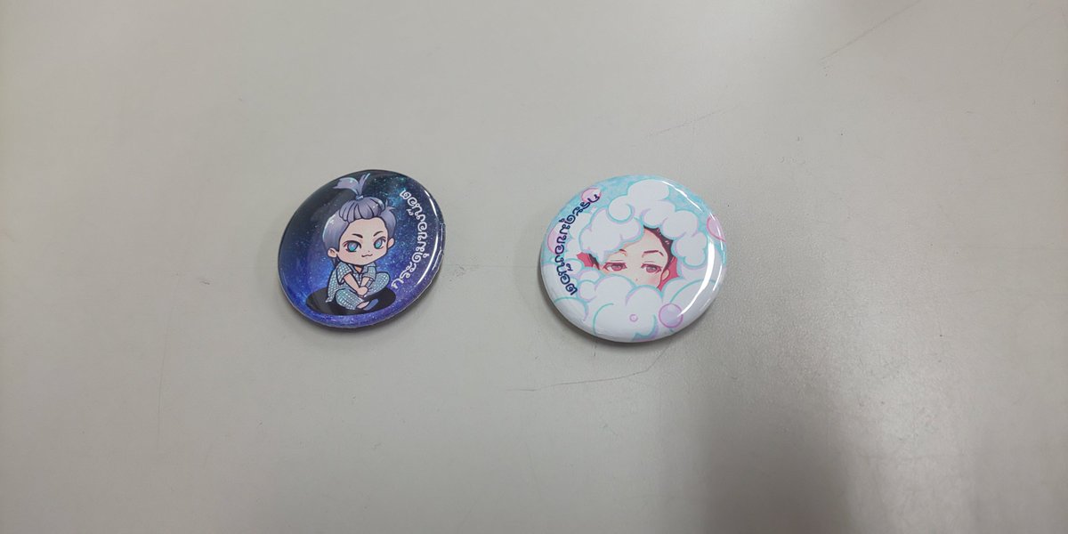 rico_t_rin's tweet photo. あわあわノットの缶バッジ作ってきました。

#同人工房 https://t.co/FlStlw7p77
