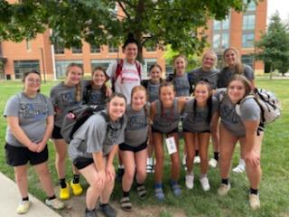 PhiloVball's tweet photo. JV/Varsity Philo Volleyball at THE Ohio State University for camp this weekend! Day #1
#Ladyelectrics #Family #Volleyball🏐 
#makingmemories 
@MafiGill @PhiloAD @AthleticPhilo @TroyDawson4 @MrsW_PJHS @FranklinLocal https://t.co/JFhV0ro1Nq