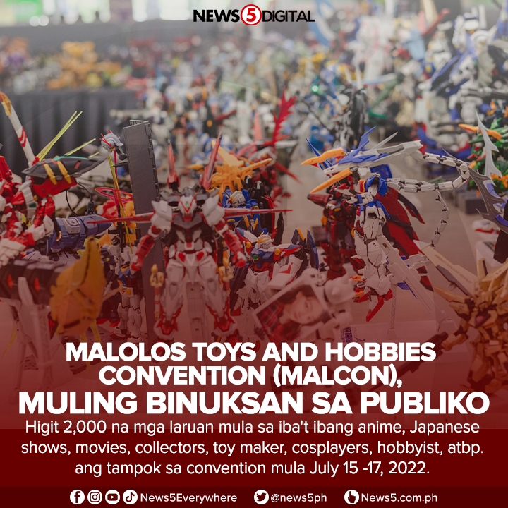 News5PH's tweet photo. Sa unahang pagkakataon, nakipag-partner ang #MALCON sa Vista Mall Malolos para maging venue ng event. Bukod sa exhibit, mayroon din cosplay competition, Anime music experience, at card tournaments sa #MalCon2022. https://t.co/JzLO2SbW2B