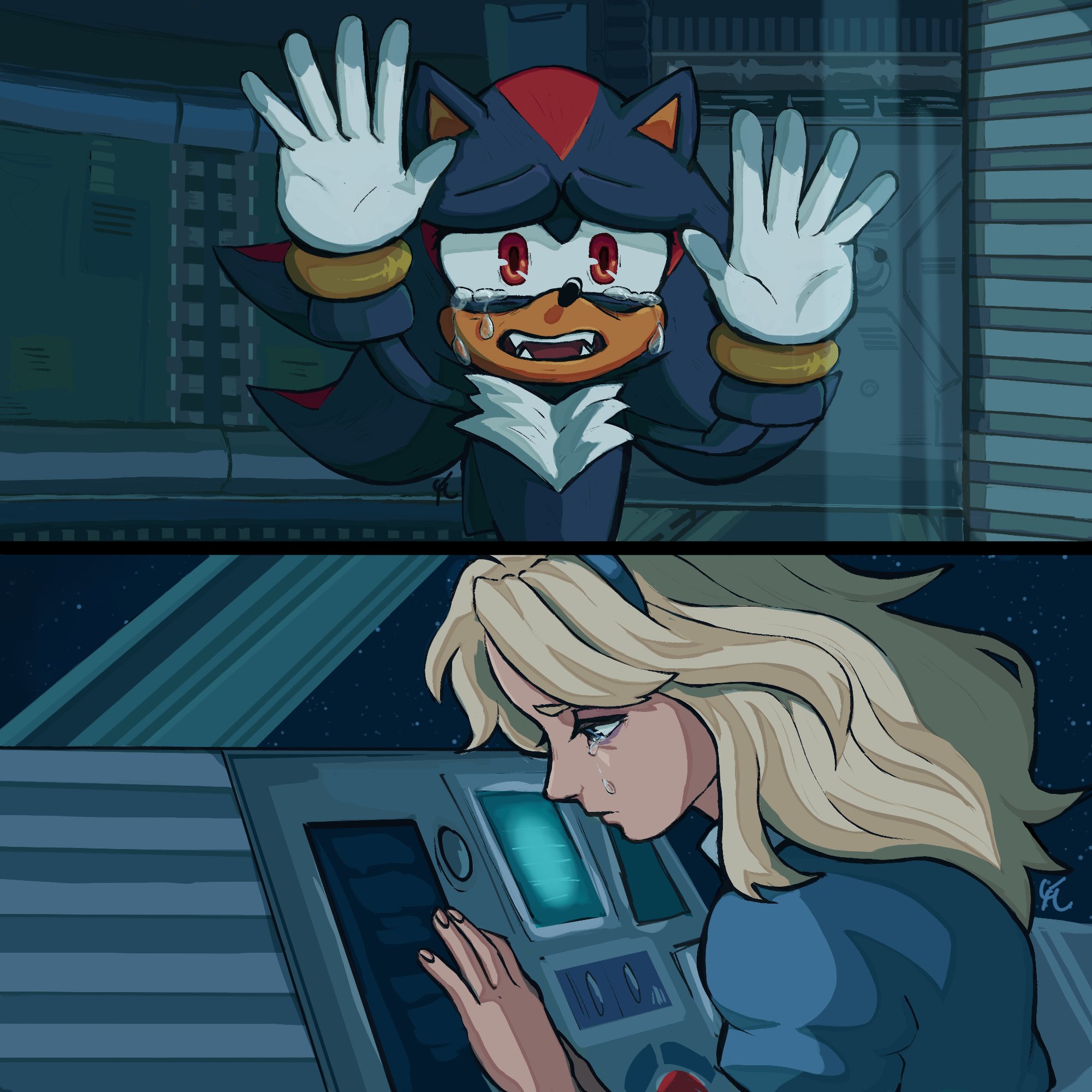 Maria Shadow The Hedgehog Crying