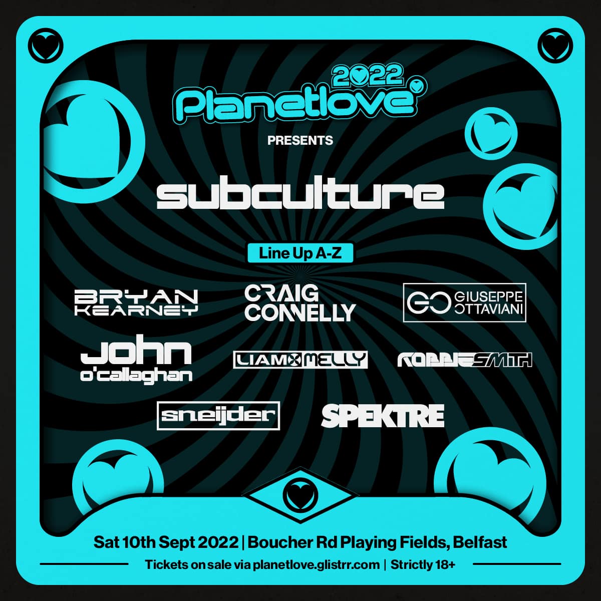 yojidotdj's tweet image. Planet Love 2022のラインナップがほぼ出揃いました〜