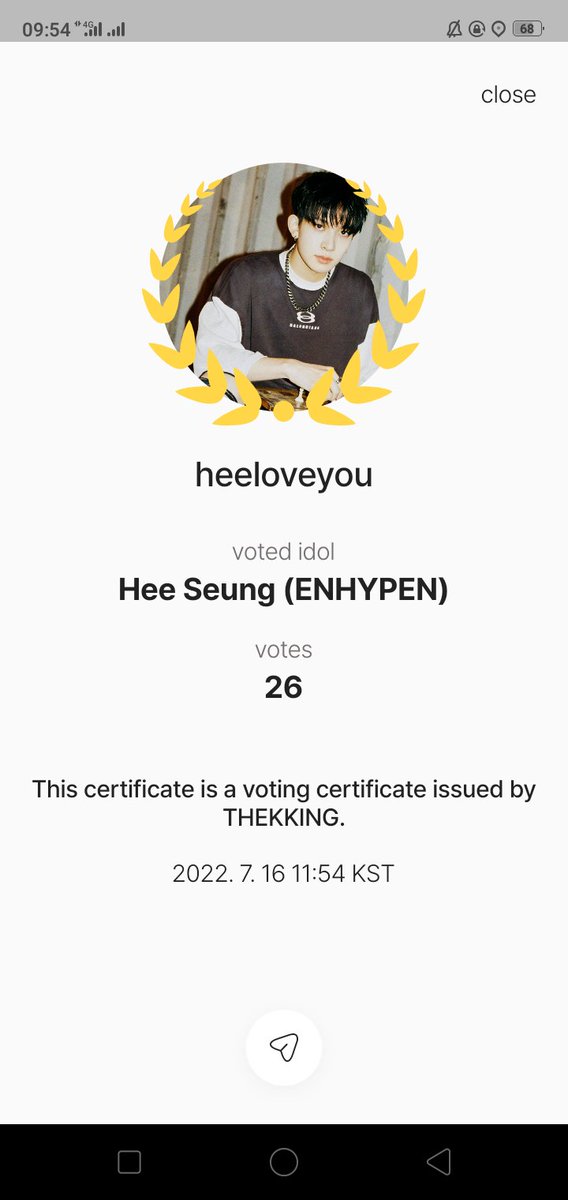 hee_heli's tweet photo. I voted for Heeseung♥️💕
Lets Gooooo guys ..gak usah banyak2 heartnya biar untung, sapa tau dapet 200 hearts😂
#THEKKING #FANRANKING https://t.co/xuZNRctvBA