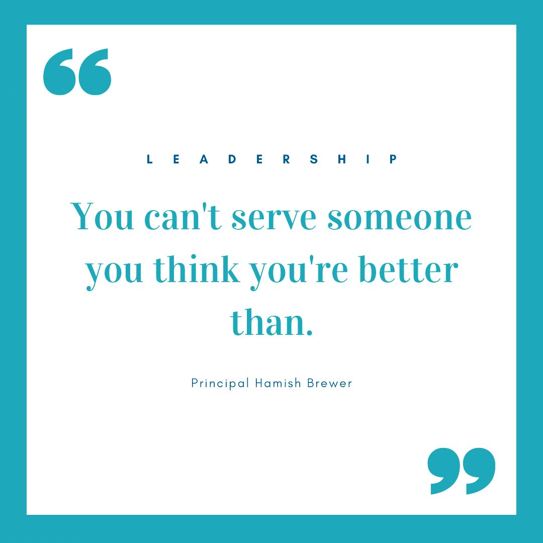 “If serving is below you, leadership is beyond you.” ~ Bishop Dale Bronner

#teachersoftwitter #edleader #edleadership #k12 #edreform #cpchat #edadmin #JoyfulLeaders #HackingLeadership
@brewerhm