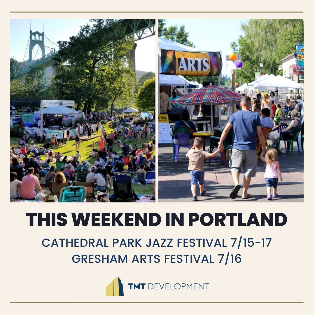 This weekend in Portland! Cathedral Park's annual Jazz Festival boasts one of the best lineups every summer while Gresham Arts Festival features some of the best artisans in the entire region — both are free this weekend and perfect for the whole family!