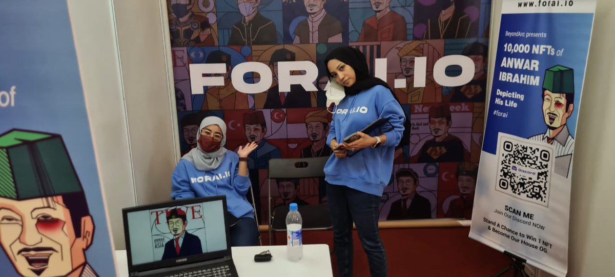 forainft's tweet image. Morning peeps! 

We are here at Lily Hall, IDCC Shah Alam booth number A15. Come get us 😆🤘

#forai
#OpenSeaNFT 
#foraifamily
#kongress