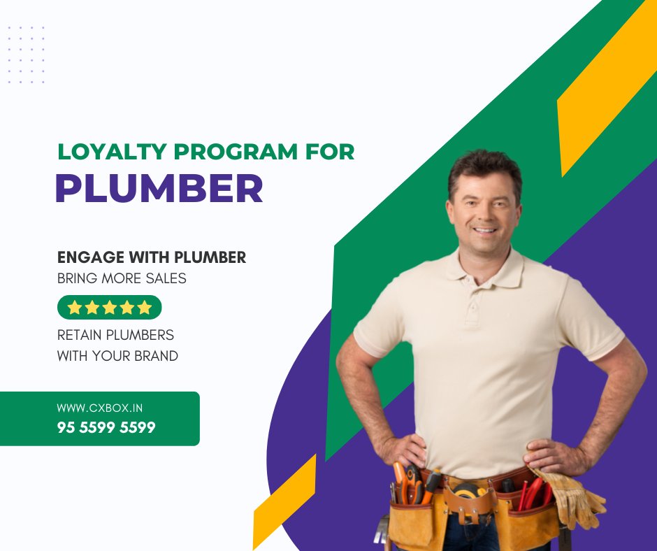 cxboxindia's tweet photo. Loyalty program for plumbers
We help you in building and running a effective loyalty program for plumbers
https://t.co/XnKE2qMnTg
#cxbox #plumbers #plumbing #loyaltyprograms #customerloyalty #channelpartners #influencermarketing https://t.co/1DMTydJZI8