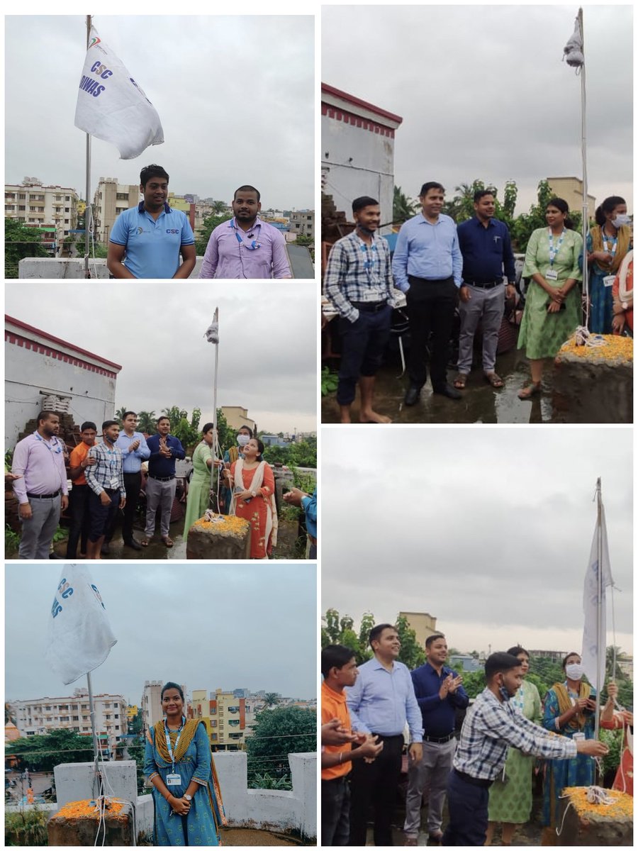 CSC Flag hosting done at CSC State office, Bhubaneswar, Odisha.

#CSCDiwas2022

<a href="/CSCegov_/">CSCeGov</a> <a href="/dintya15/">dinesh tyagi Retd IAS</a> <a href="/ceo_csc/">CEO_CSC e-Governance</a> <a href="/SwornaprabhaSi1/">Swornaprabha Singh</a>