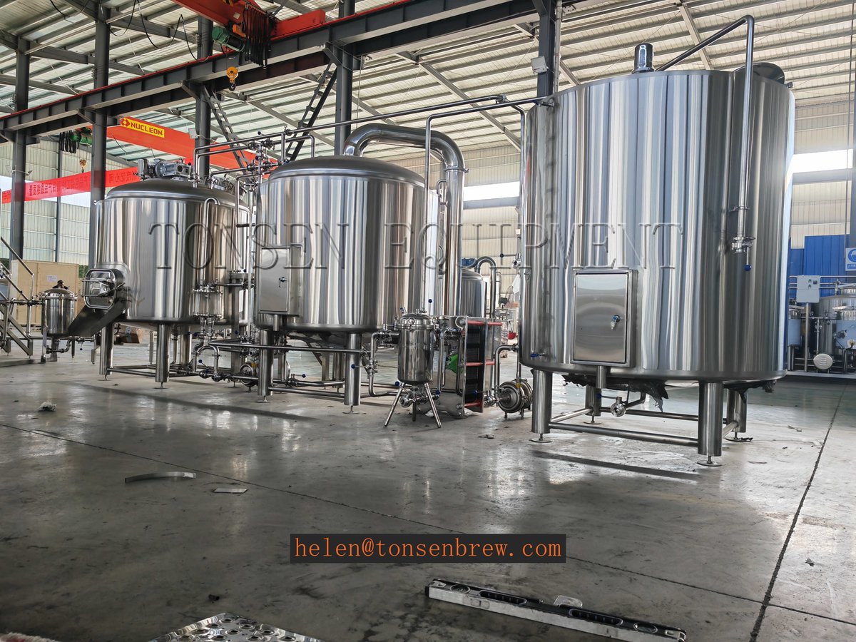 HelenLiu2018's tweet image. Tonsen 1000L beer brewery equipment 2 vessels electric heating brewhouse with 1000L  2000L fermenters for France 
Expédition d'équipement de bière Tonsen 1000L brasserie en France
Email: helen@tonsenbrew.com
Whatsapp: +86 153 1556 2731
#tonsen #brewhouse #beerbrewing #beerfactory