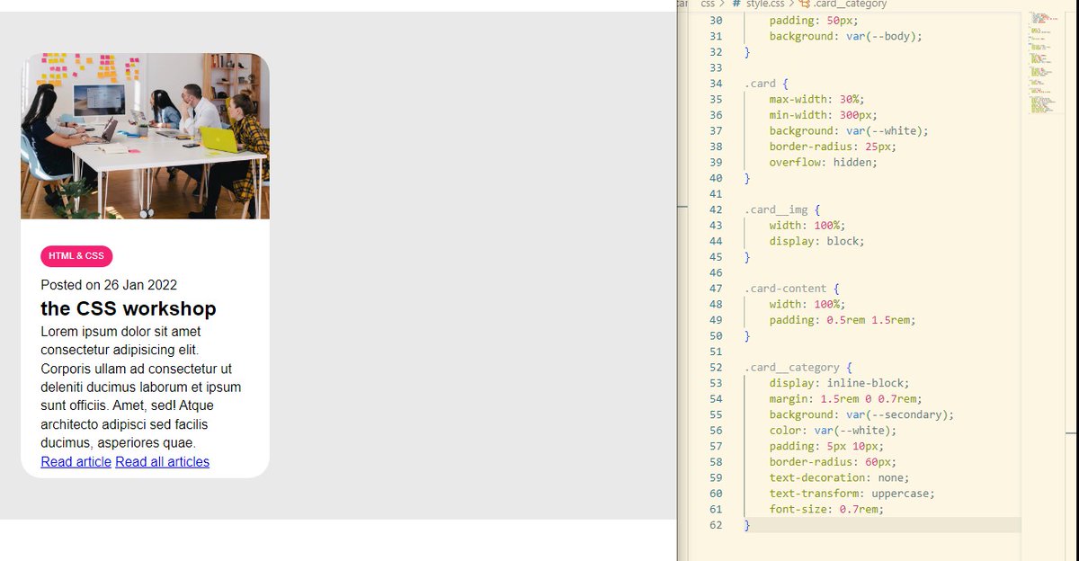 sprosperdev's tweet image. Day 19 - Still practicing CSS and learning about BEM (The Block, Element, Modifier methodology)

#100DaysOfCode #CodingPhase