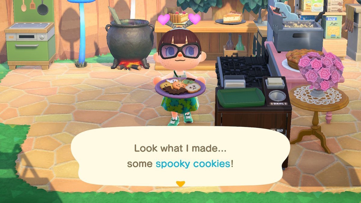 jendewph's tweet photo. did we all Know: you can ADD STUFF on top of #StorageShed or #FlowerDisplayCase i totally did not!! #DailyJulian #SpookyCookies #LuckyCat #BlueRose #OutdoorKitchen #OrchidMantisModel #SuspiciousCauldron #CarrotPatch #CloverDress #AnimalCrossing #ACNH #NintendoSwitch https://t.co/luEM6vChMT