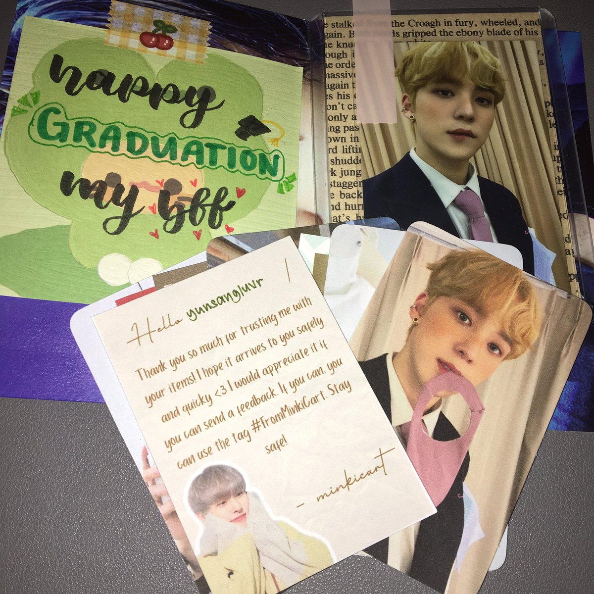 yunsang1uvr's tweet photo. ꒰ ❛ #umuwikaydai ❜ ꒱ 

~~ hi @minkicart yuyu lipbite arrived safely!! thank you so much for the freebies! thank you rin @yungikart for buying me this pc 😖huhu i love u saur much 🥹🥹🥹🫶🏻🫶🏻

#FromMinkiCart https://t.co/rVOG0LGdiV