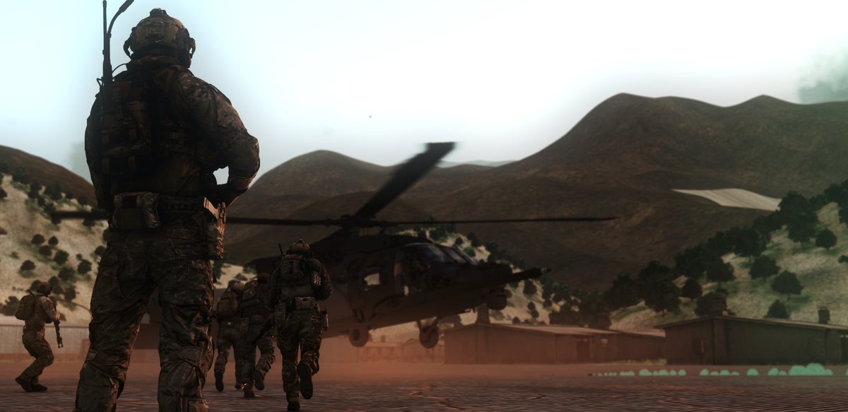TF_114's tweet photo. Teams "STRIKER 1" &amp; "BRUSIER 2" conducting offensive actions in support of local forces somewhere in Afghanistan under Operation "NORTHERN IMPACT" #Arma3 https://t.co/oowkVcOhN1