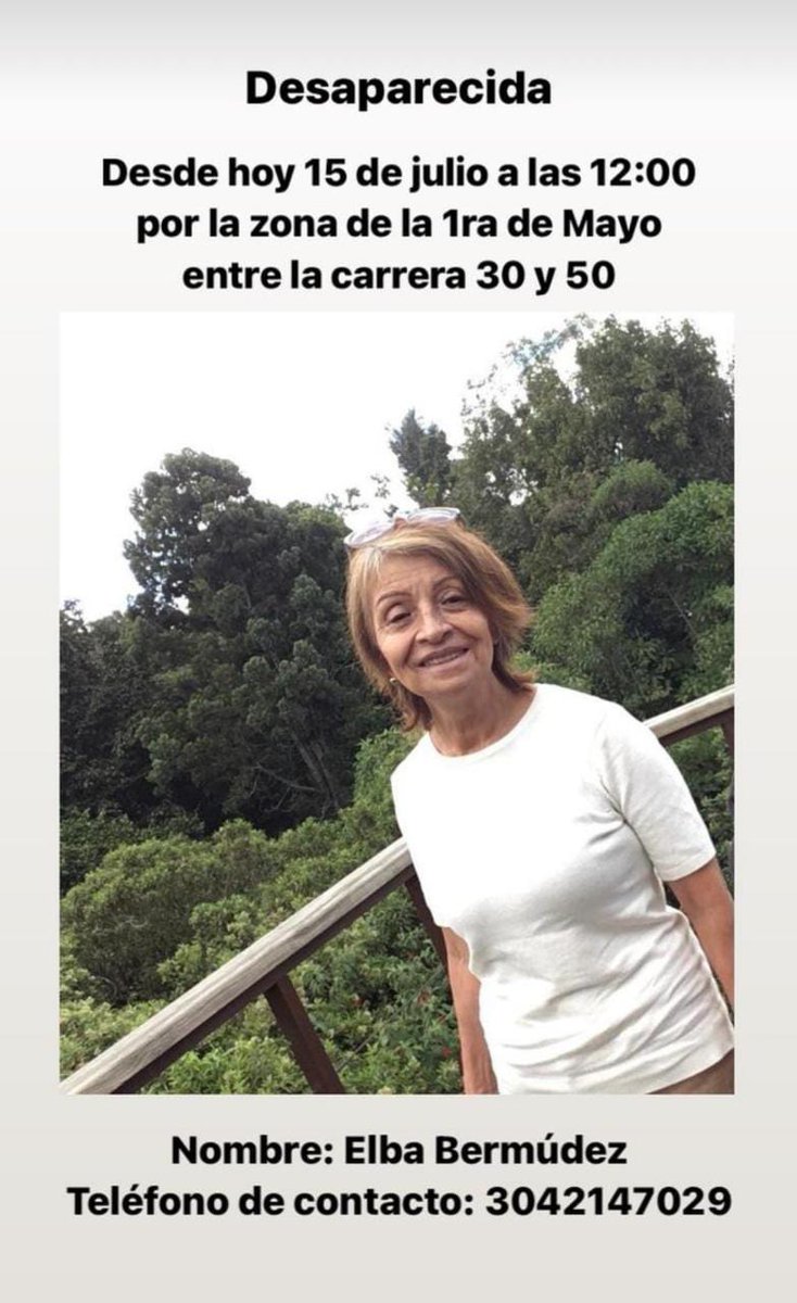 Psico_Delica's tweet photo. Es la mamá de un conocido, por favor replicar la información 🙏🙏 https://t.co/Ph9Hpgd39Y