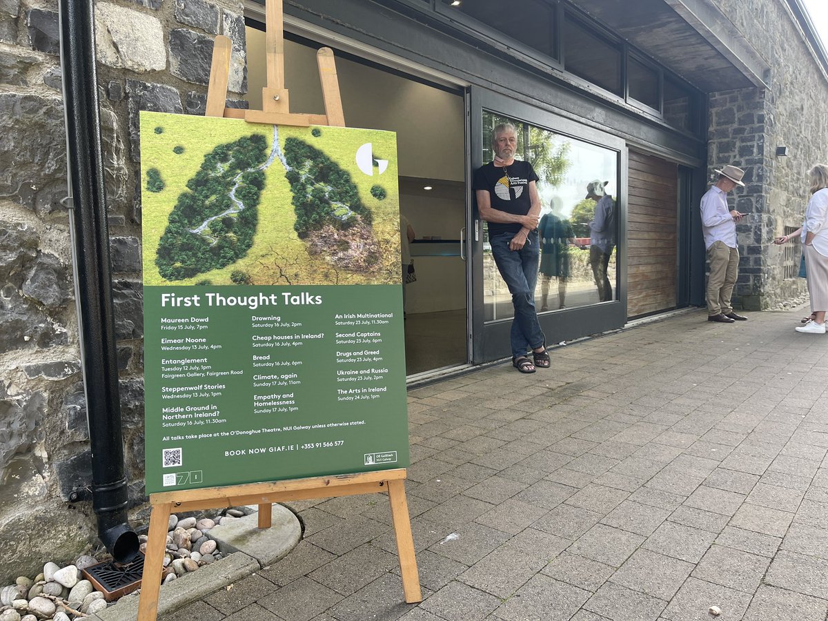 GalwayIntArts's tweet photo. 💬It’s a great day for #FirstThoughtTalks
Here’s what’s in the line up today:
🇮🇪🇬🇧 Middle Ground in Northern Ireland? | 11:30am
🌊 Drowning | 2pm
🏠 Cheap Houses | 4pm
🍞 Bread | 6pm
Tickets can be bought at the door: https://t.co/Ik8RVCujoF
In association with @nuigalway https://t.co/cVovcjo2Yi