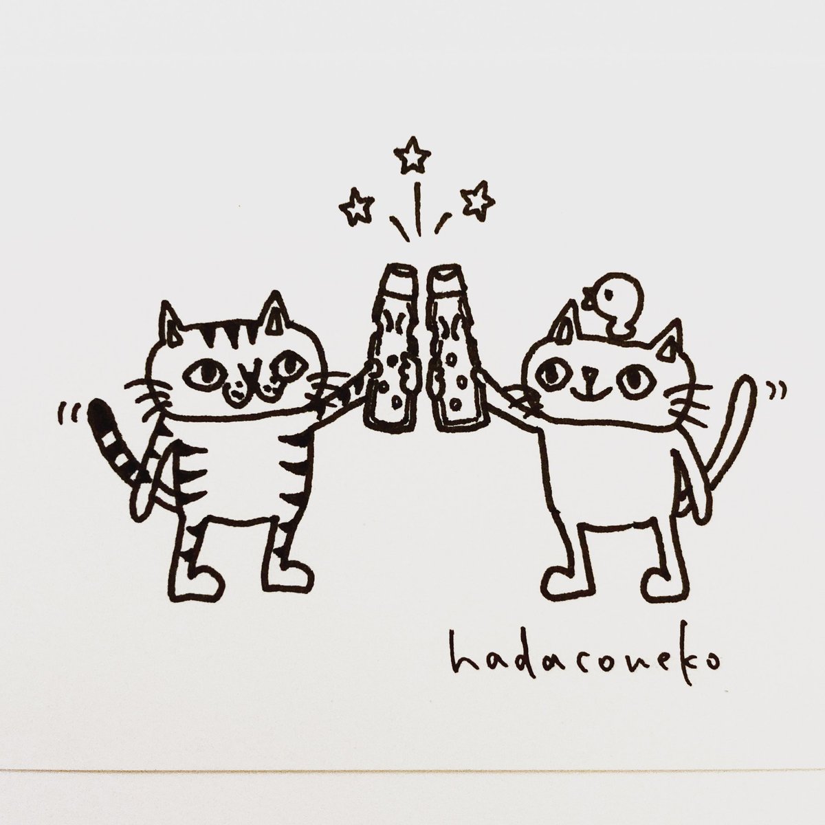 絵 リトグラフ 猫 ねこ Cat モノトーン イラスト ナチュラル 海外作家