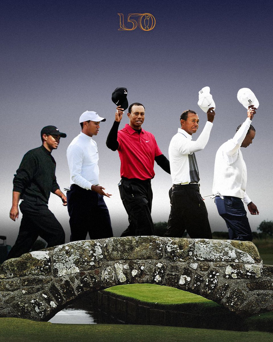 The Swilcan Bridge + Tiger = Timeless

#The150thOpen