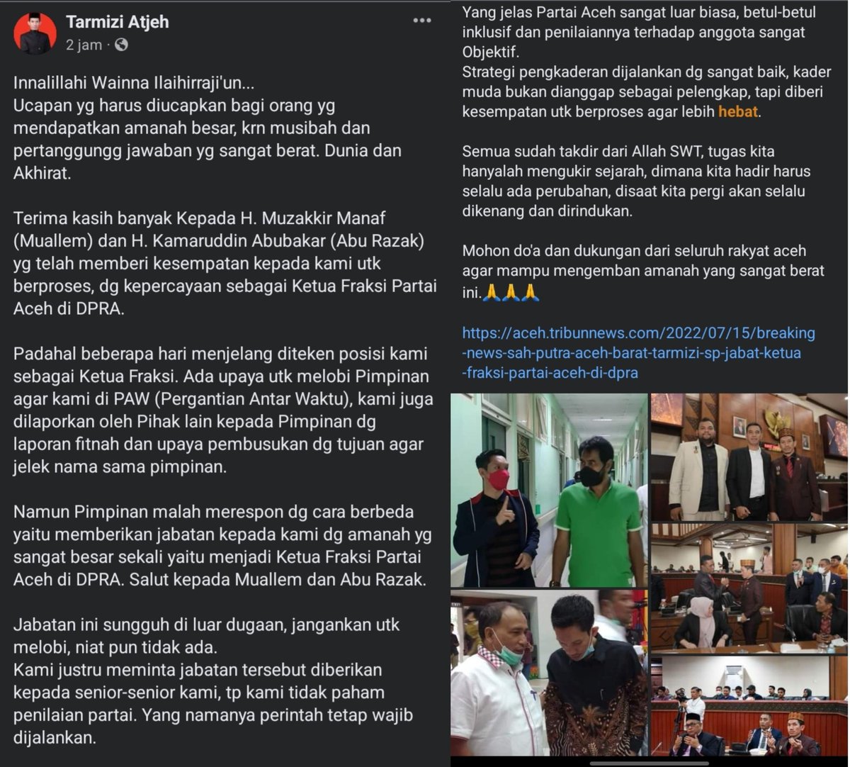 rakan_tarmizi's tweet photo. Fb. Tarmizi Atjeh
#AwakDroe
#YangKanaBekTabohYangGadohTamita
#PartaiAceh https://t.co/Ua48rLM356