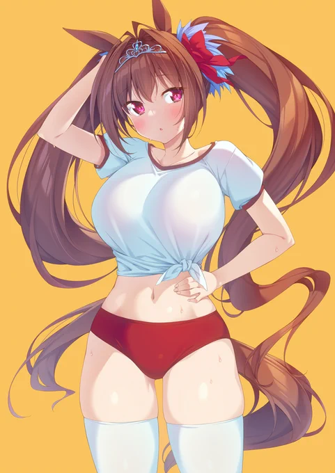 暑いブルマスカーレット 
