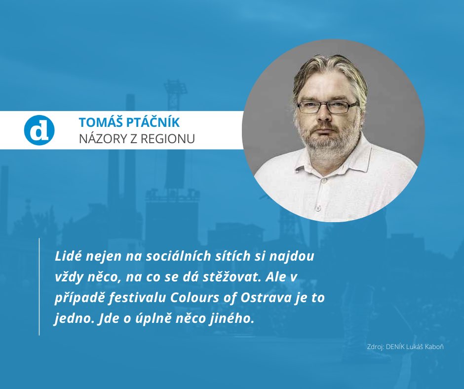 denikms's tweet image. Jste kritici @colours_cz nebo jste rádi, že jsou festivaly zpět? Přečtěte si názor našeho redaktora na webu⬇️
moravskoslezsky.denik.cz/nazory_region/…
#msdenik #ostrava #coloursofostrava