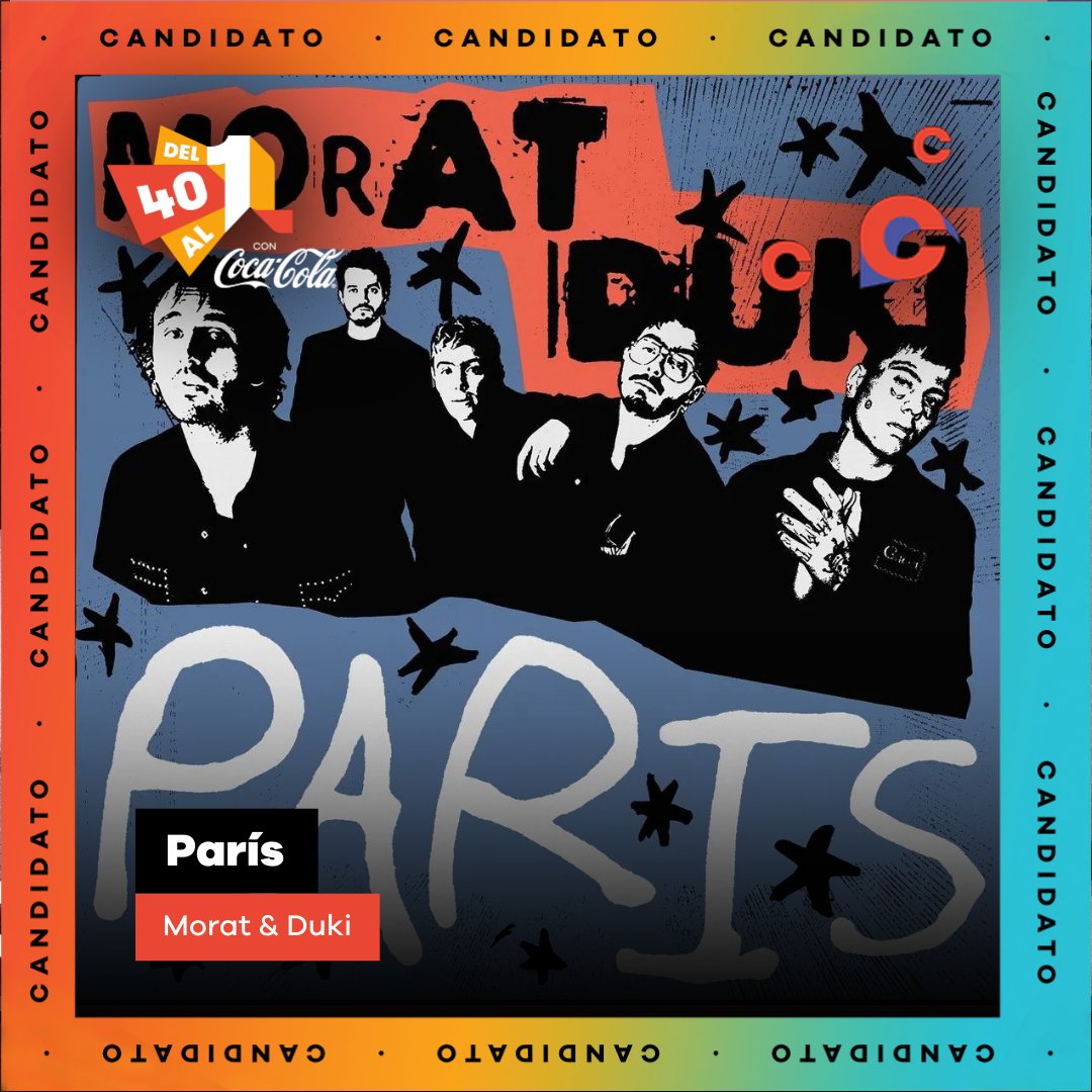 Del40al1_es's tweet image. ¡Nuevos candidatos!
@MoratBanda x @DukiSSJ PARÍS
Apoya su entrada en lista con el HT #MiVoto40 #Del40al1CocaCola del40al1.los40.com
