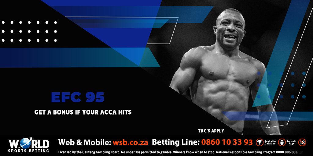 WorldSportsBet's tweet photo. EFC 95

Take a Win multiple on any 5 fights and if your bet wins, we will top your winnings up with 50% in Free Bets! #EFC95

👊Bet_ https://t.co/R2ZSPI3HII https://t.co/LuikI7aEiS