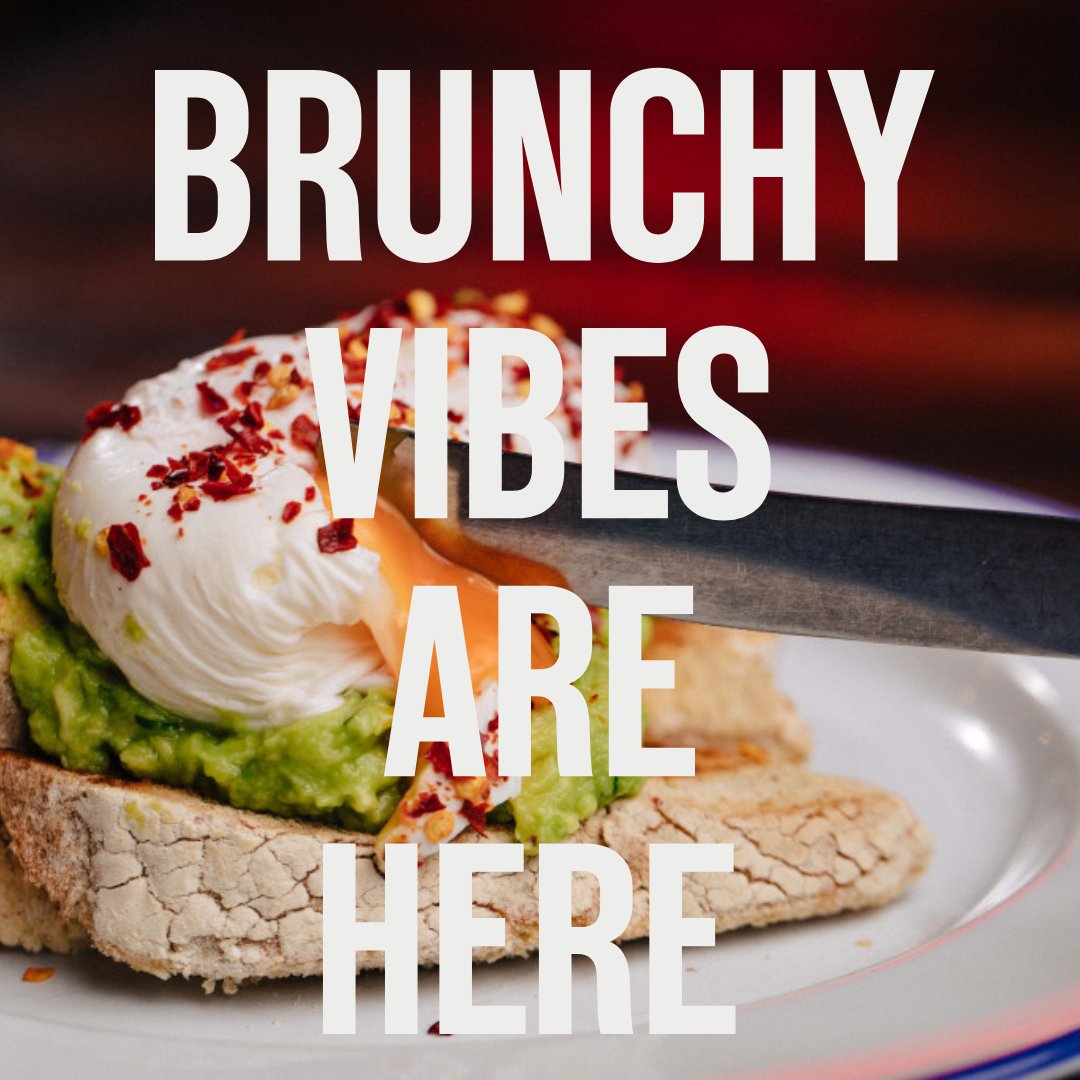 It's the weekend and brunchy vibes are here!

Served all weekend from 11am until 4pm
Get your hands on our delicous brunch menu!
#brewdog #brewexeter #brunch #weekend #brunchyvibes