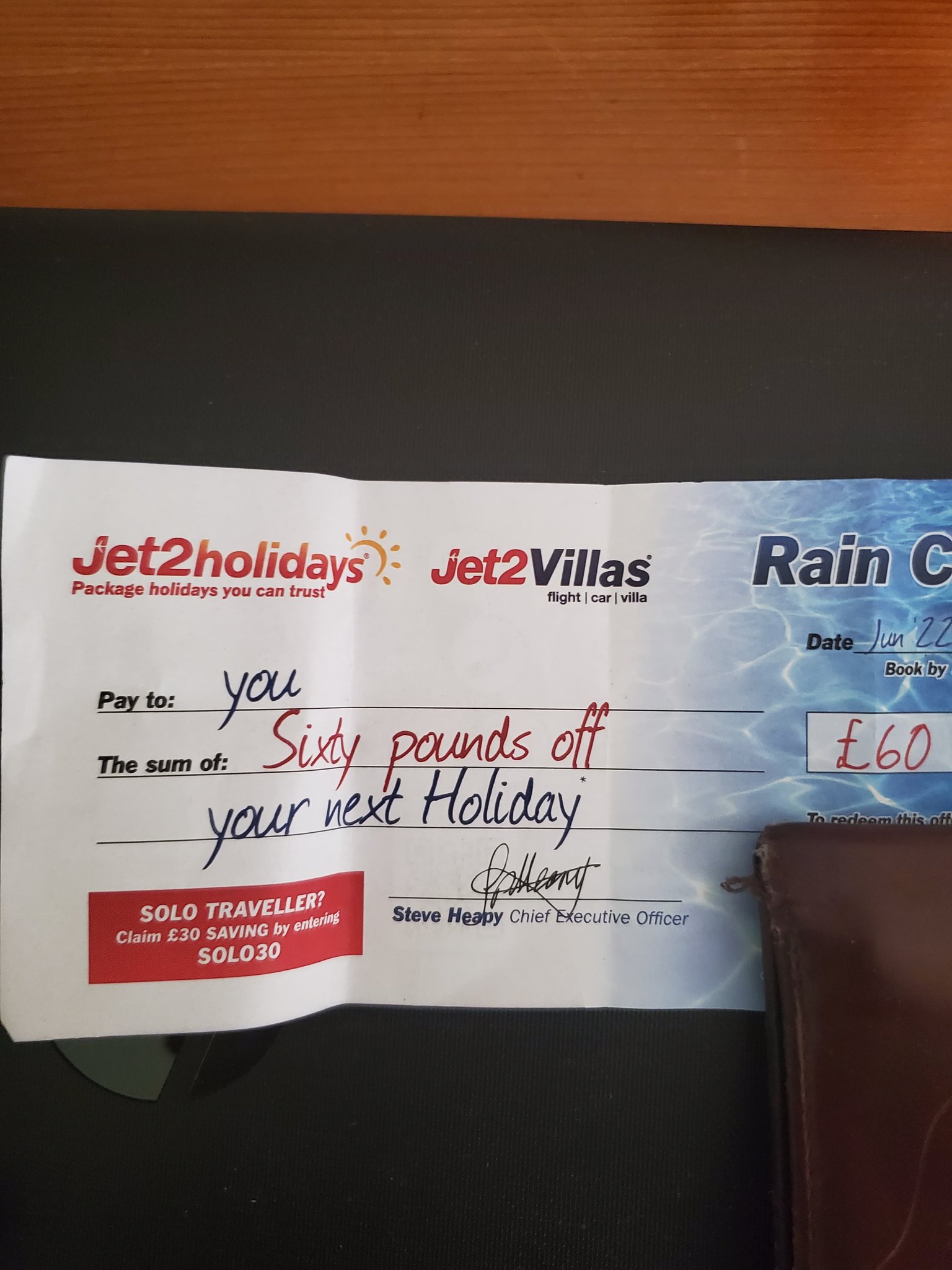 Andy The Dee on Twitter "Wish Jet2 would stop giving me these £60 off vouchers when departing