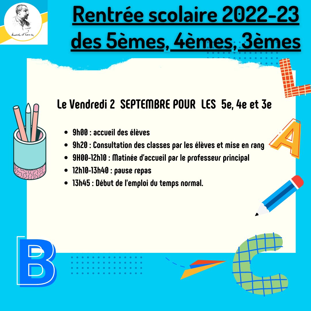 Collège Anatole France Montataire (@clgafr60) on Twitter photo 