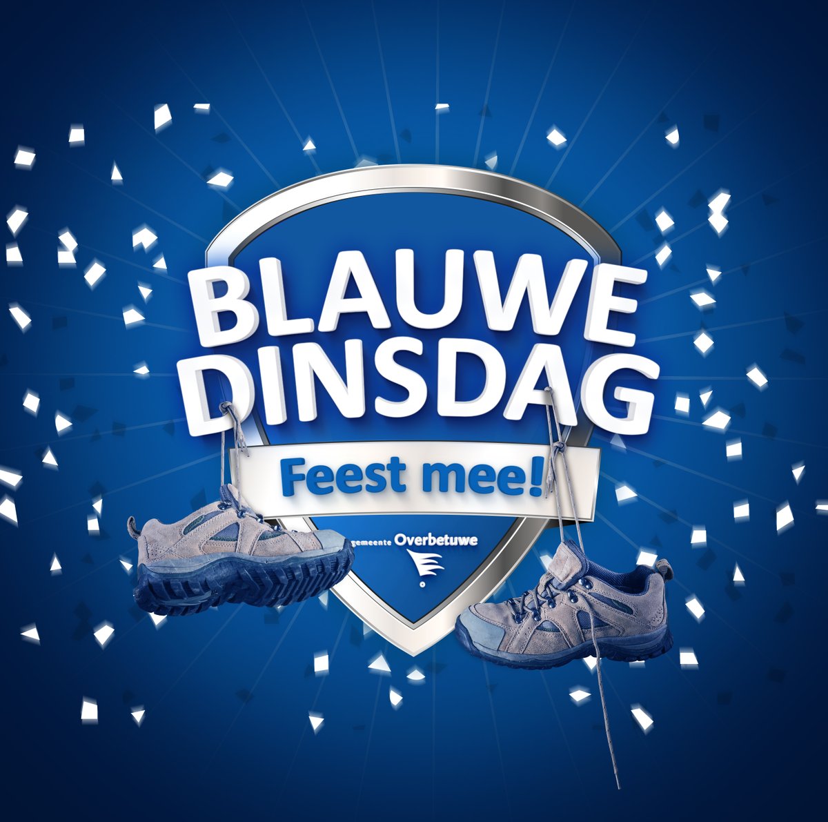 #BlauweDinsdag 💙 | Iedereen hier in de omgeving weet het. De eerste wandeldag van de 4Daagse, de Dag van Elst is Blauwe Dinsdag. Het is dan een groot feest!

Wie kom jij aanmoedigen?